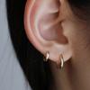 Less Is More 14K Gold Classic One-touch Earring (s)
