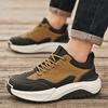 Мужская обувь Four Seasons Новые кроссовки для активного отдыха Мужские повседневные туфли Daddy Shoes с низким верхом для увеличения роста Износостойкая дорожная обувь