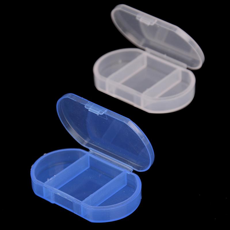 1PC Portable Storage Box Container Tool Universal Mini 3 Grid Pill Box Plastic Travel