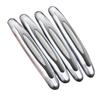 4pcs Car Universal Edge Anti Scratch Bumper Protector Strips Guard Stickers (Grey)