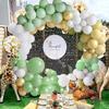 Kit de décoration - Vintage - Ballon Guirlande Arch - 101pcs - Vert Olive - Anniversaire Mariage