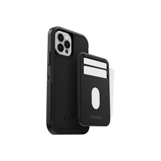 Portefeuille - OtterBox - iPhone 12 - Cuir synthétique - Noir - Compatible MagSafe