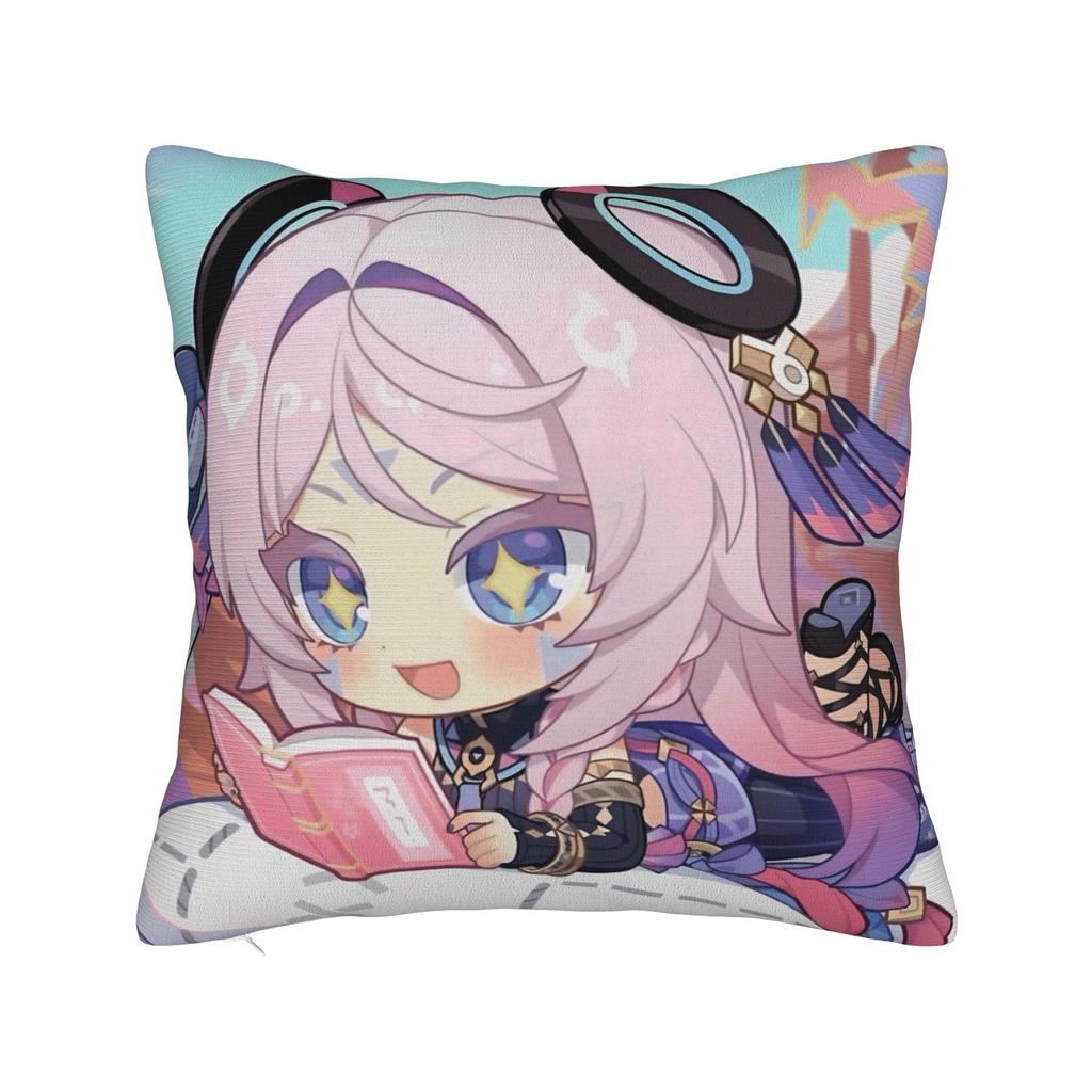 Anime Game G-Genshin Impact Pillow Cover Soft Cushion Cover Morden Pillow Case For Couch Sofa Bedroom