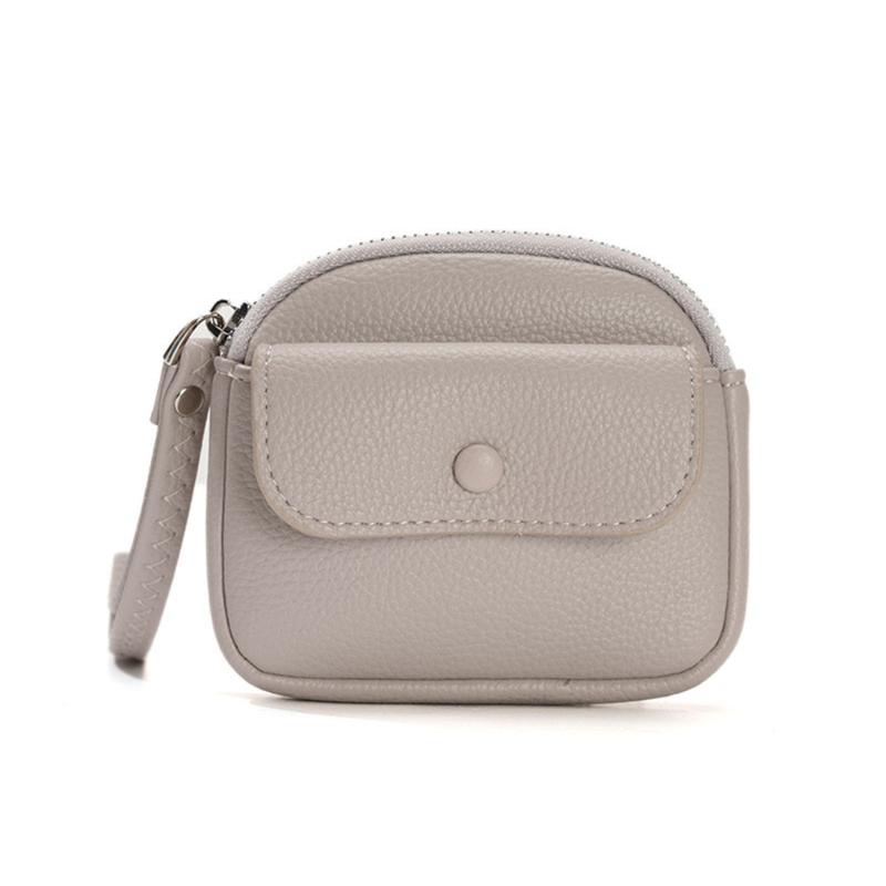 Женский модный кошелек для монет, минималистичная сумка на запястье, небольшой кошелек, короткая сумка для монет из искусственной кожи