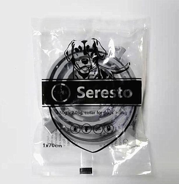 Ошейник Bayer Seresto от блох и клещей для крупных собак, маленьких собак весом более 18 фунтов, защита на 8 месяцев