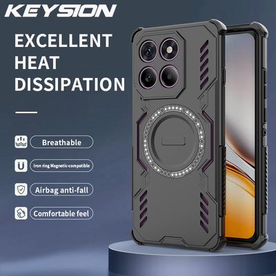 KEYSION Полый чехол для отвода тепла для Motorola Edge 60 Pro 5G, магнитное охлаждение, противоударный чехол для телефона для Edge 60 S 60 Fusion