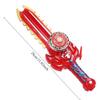 Kid Sword Launcher Led Spinning Top Toy Creative Hand Cranked Color Luminous Spinning Toys For Kids Boys Girls Birthday Gifts