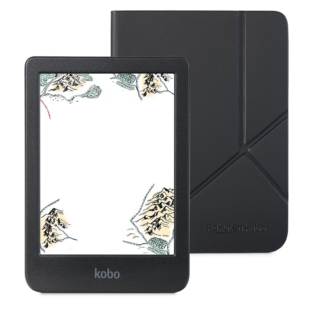 Kobo Clara Color Sleep Cover PRO (черный) Набор/Совместимость цветов/Планшет/Eink/6 дюймов/Электронная книга/16 ГБ/Водонепроницаемый/IPX8/Wi-Fi/Сенсорный экран/ComfortLight