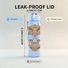 1PC Ornate Floral Skull Retro Art Print 750ml Portable Sports Water Bottle Leakproof Gym Outdoor Travel Drink Cup