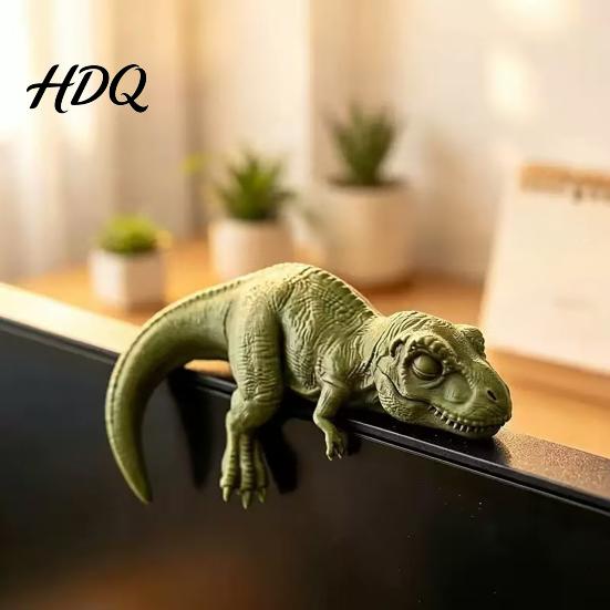 Нескользящее украшение-динозавр, 4 шт., 3D-печать, топпер для монитора, забавный офисный стол