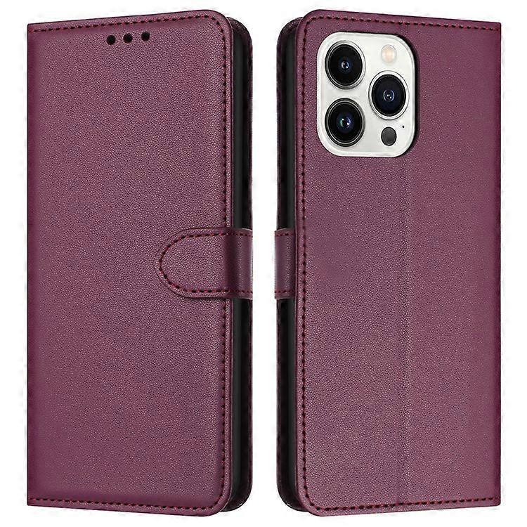 Compatible For iPhone 16 Pro Wallet Phone Case Leather Stand Cover with Strap