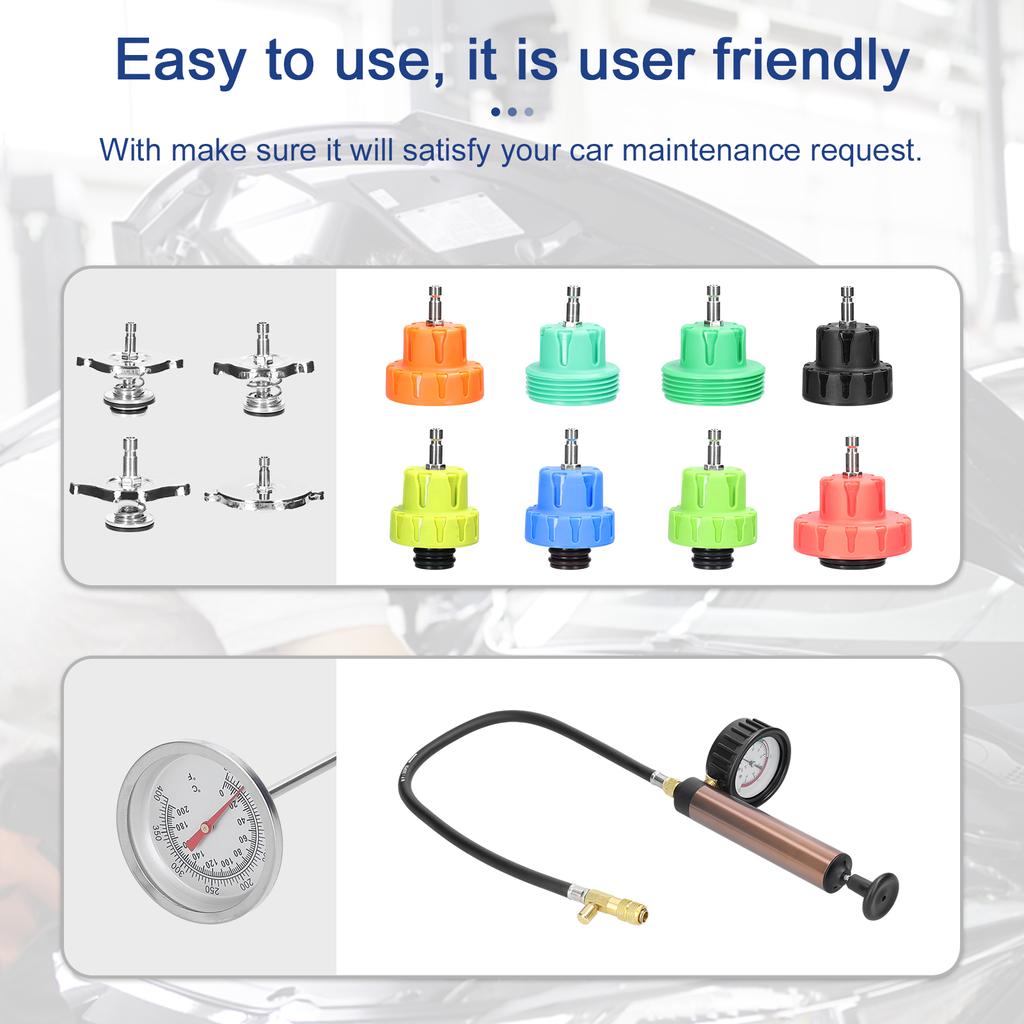 Универсальный автомобильный бак для обнаружения утечек, автомобильный детектор утечек, инструмент, тестер давления воды в радиаторе