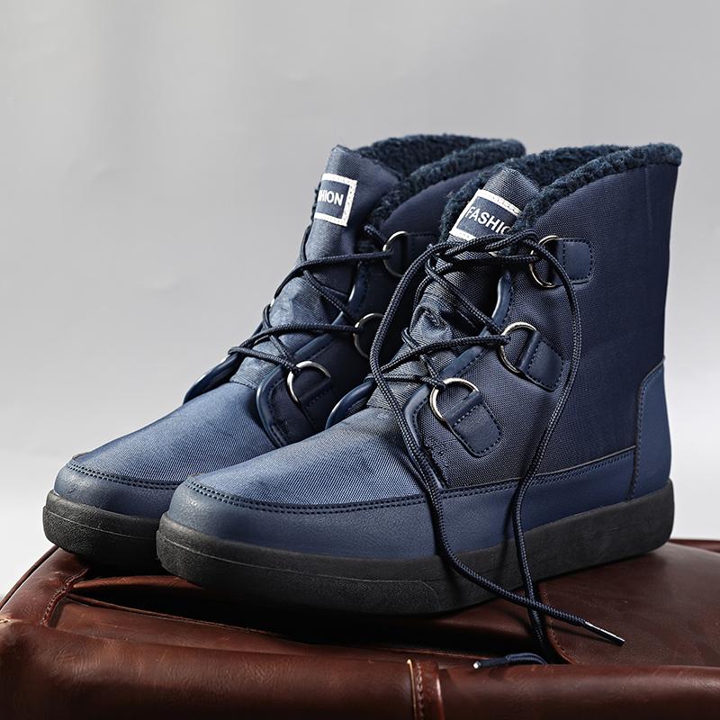 Обувь для мужчин Зимние теплые ботинки для отдыха на природе Нескользящая платформа Альпинистская обувь Удобные рабочие ботинки по щиколотку для мужчин