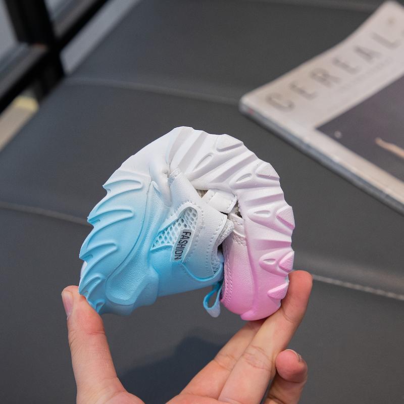 Детские модные кроссовки, повседневная обувь из сетки для девочек, удобные нескользящие кроссовки, легкая спортивная обувь для детей на открытом воздухе, для ходьбы