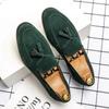 Fashion Man Casual Shoe Loafers Leather Shoes for Men Slip-on With Tassels Shipping Free Comfortable Sale New In 2024 Trend Low Price Pu