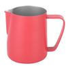 350ml Stainless Steel Milk Frothing Jug Frother Coffee Latte Container Cup Coffee UtensilsRose Red