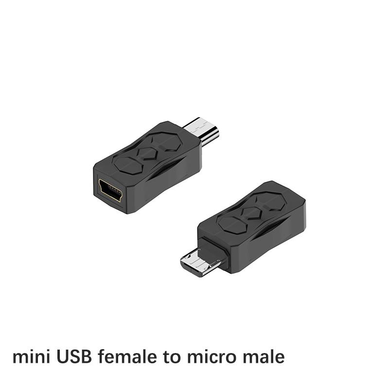 Адаптер USB-Micro-USB Mini-USB, двухсторонний преобразователь, поддержка зарядки, синхронизации данных, разъем 480 Мбит/с, двухсторонний адаптер F19E