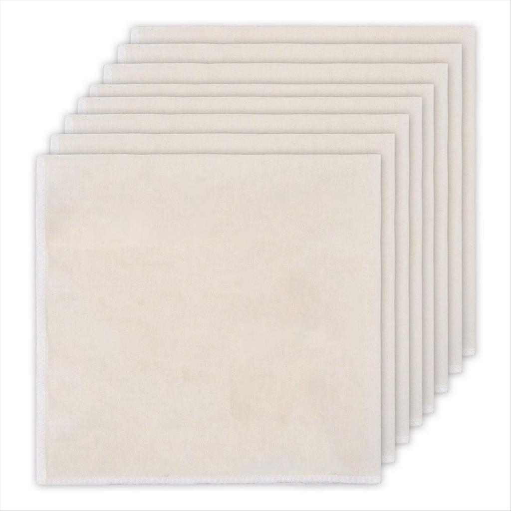 BHBL 8 ШТ. Многоразовые марли для процеживания сыра, 20x20 дюймов, с подгибом, органическая марля, для заваривания кофе, приготовления пищи, выпечки