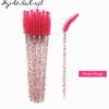 New Crystal Eyelashes 50 Pcs Diamond Handle Brush Mascara Wands Applicator Cosmetic Brush Disposable
