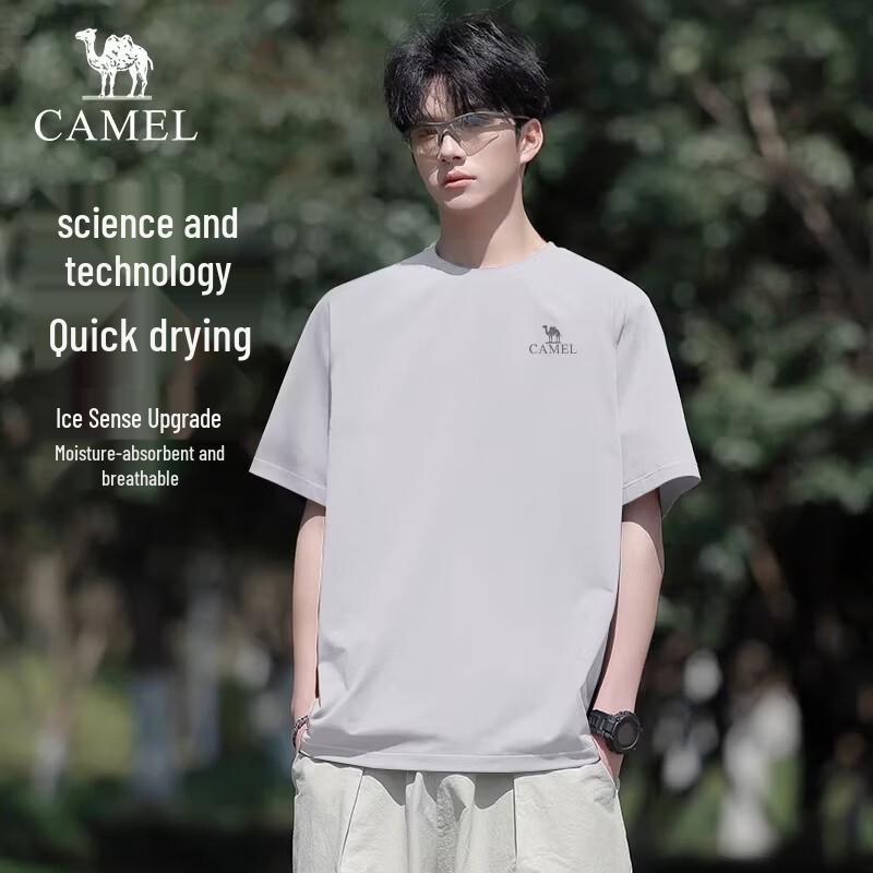 Camel Женская быстросохнущая футболка с круглым вырезом