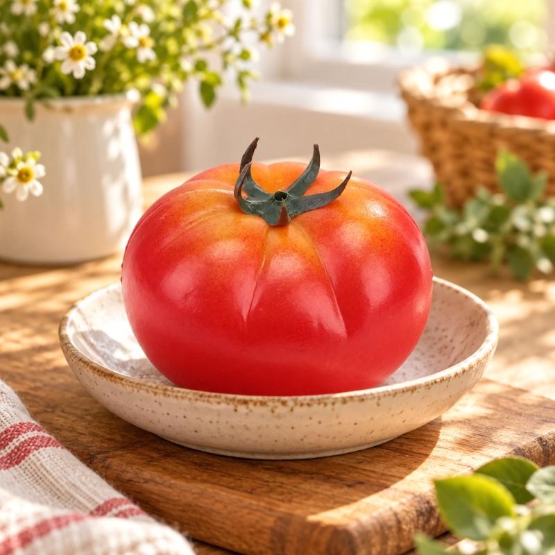 Пластиковые декоративные помидоры для кухни, вечеринок и фотосессий (не требуют полива и замены настоящих помидоров)