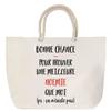 Sac de plage - PLANETEE - Noémie (anse corde) - Coton - Imprimé en France - Grande contenance