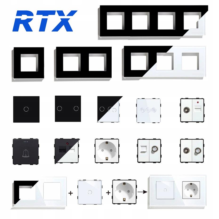 Roller blind switch, mechanical insert, white RTX SH