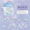 20 Sheets Dreamy Gold Foil Bubble Shadow Stickers Shiny Metallic Effect Self-Adhesive For Journal Scrapbook DIY Deco