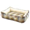 STYRIA Madras Check Tweed Pet Bed for Dogs and Suitable for Small Dogs Bed Size Cats, Washable, Spring/Summer, Summer, All-Season, Stylish, Cute,