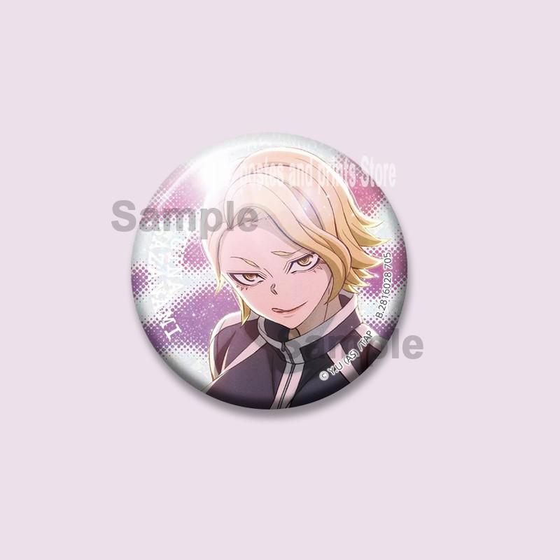 Jin Kougasaki Shiki Ichinose Naito Cartoon Brooches Manga Tougen Anki Badges Snap-in Anime Pins Bag Collar Jewelry Accessories