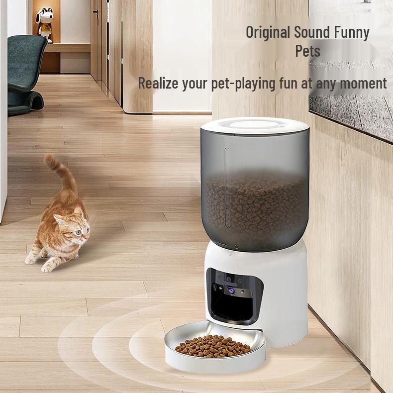 Remote Self-Service Automatic Cat Feeder with Camera – Smart Pet Feeder