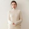 Женский кашемировый свитер с полувысоким воротником: Теплый, Стильный, Стройнящий Осенне-Зимний Топ