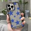 Синяя пентаграмма Чехол для телефона iPhone 15 Pro Max 11 12 13 16 14 Plus 7 8 XS Силиконовый противоударный чехол Защитная крышка для объектива