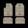 Bohemian Car Floor Mats 4 Pieces Set Dirt Resistant Wear Resistant Backing Universal Fit For Cars SUVs Trucks Auto Accessories