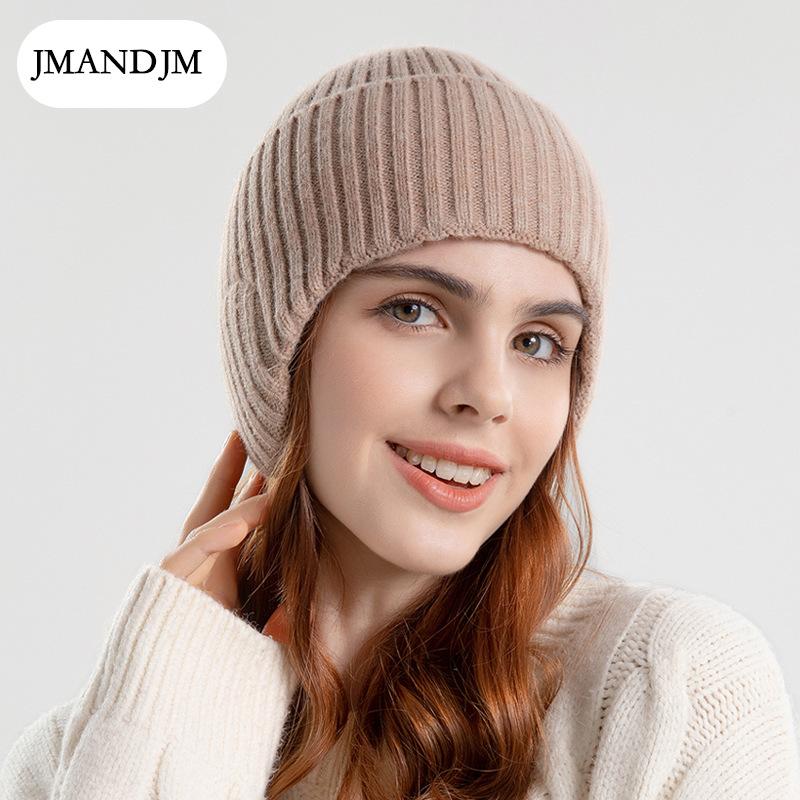 Зимняя теплая шапка для отдыха на открытом воздухе, мужская и женская, утолщенная вязаная шерстяная шапка, утепленная, с защитой от холода, с капюшоном, шапка-пуловер