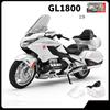 1/9 HONDA Gold Wing GL1800 Сплав Спортивная Модель Мотоцикла Литьевой Металл Модель Туристического Мотоцикла Звук Свет Детская Игрушка Подарок