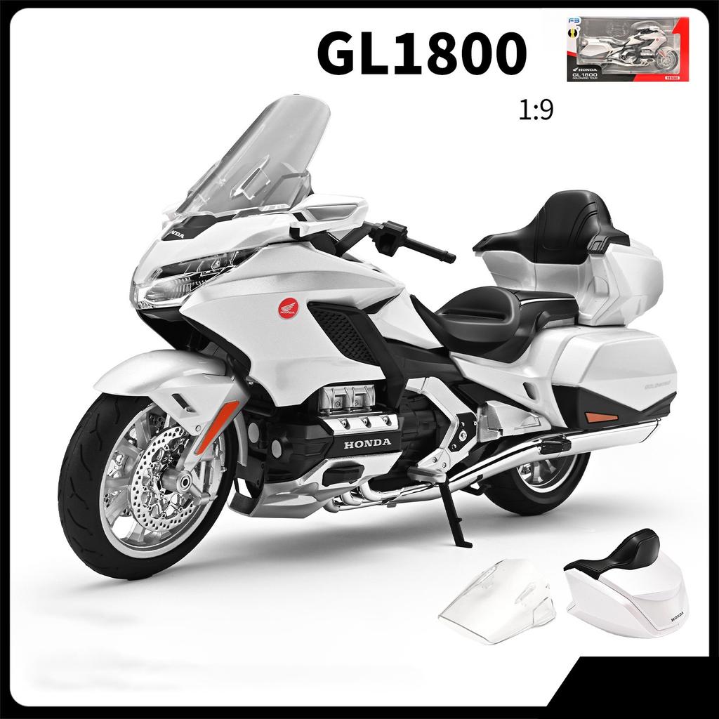 1/9 HONDA Gold Wing GL1800 Сплав Спортивная Модель Мотоцикла Литьевой Металл Модель Туристического Мотоцикла Звук Свет Детская Игрушка Подарок