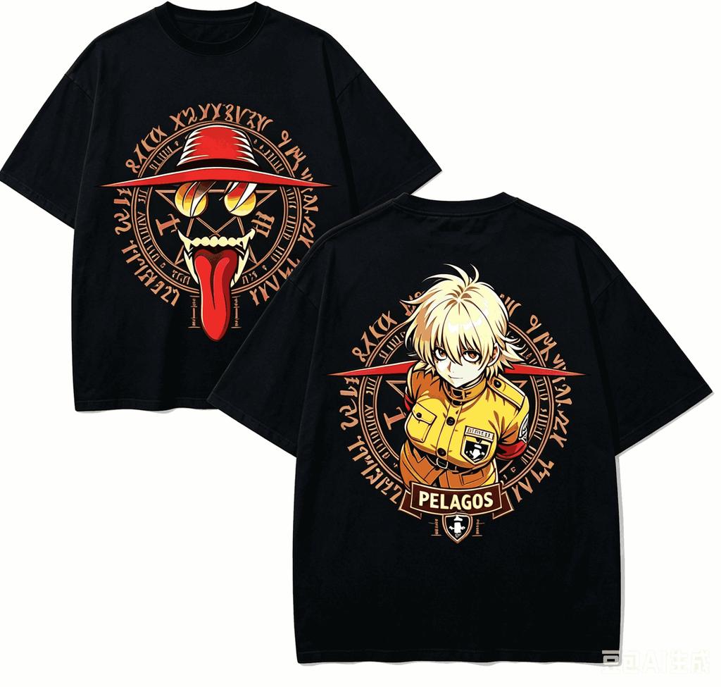 Hellsing Anime Lover T-shirt Harajuku Cotton New Model High Street Oversized Unisex Comfortable