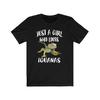 230 Gsm 100% Cotton Just A Girl Who Loves Iguanas Shirt Iguana Lover Shirt Lizard Lover Gift Lizard Shirt Adult Toddler Infant Kids Gift T Shirt