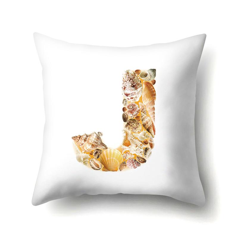 Полиэстеровая наволочка Автомобильная декорация Дом Наволочка с принтом 26 английских букв