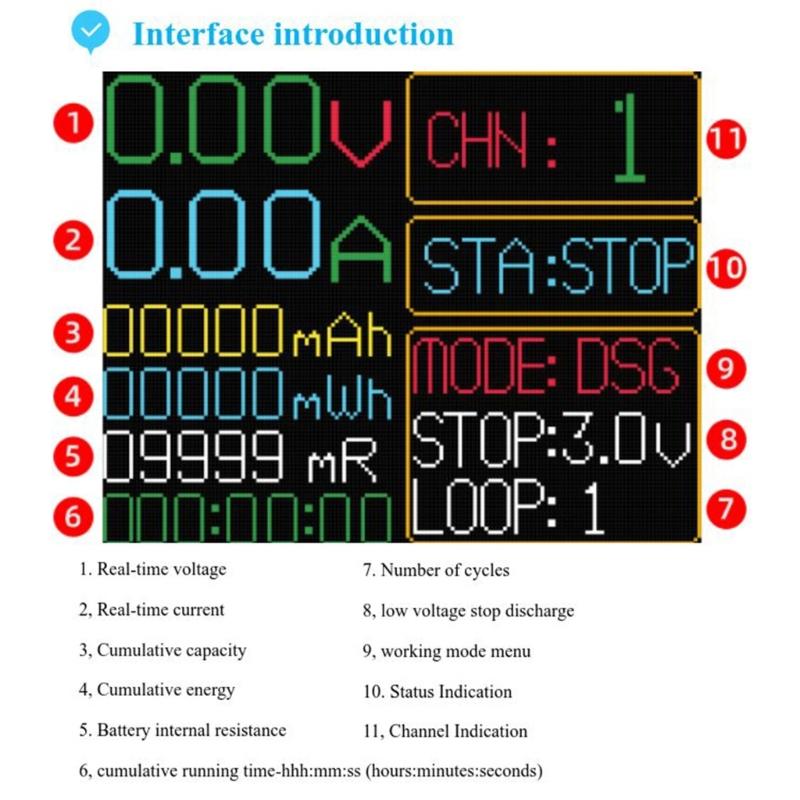 Высокопроизводительный тестер емкости аккумулятора, литиевая батарея типа C, мАч МВтч, цифровой модуль детектора мощности батареи, прочный