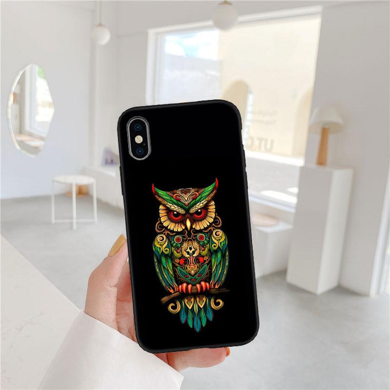 PP15 Мультяшная сова Мягкий чехол для телефона для OPPO A3 Pro A72 A74 A76 A77 A77S A78 A79 A94 A95 A18 A40M A58