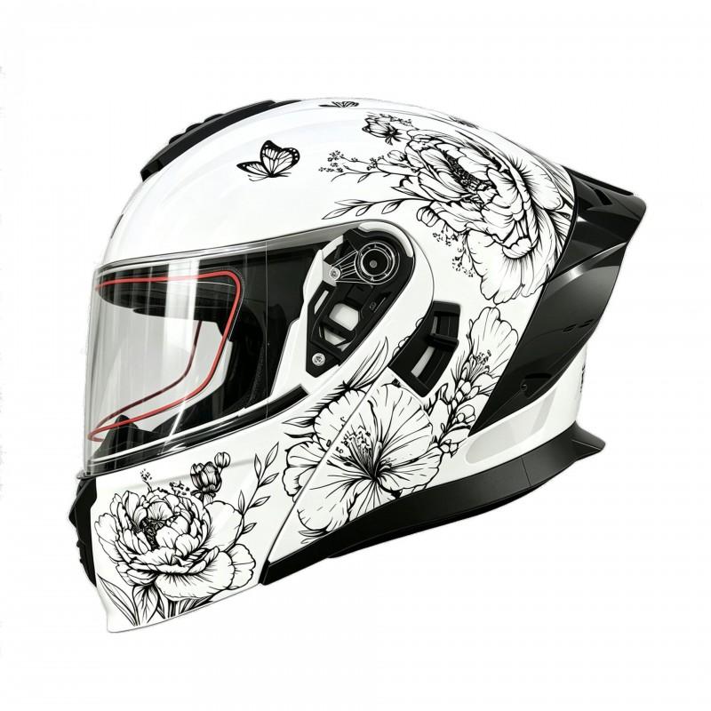 Full Face Motorcycle Helmet With 3C DOT Certification Adult Modular Flip-Up Street Touring Riding