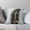 Skunk Colorful Pillowcase Polyester Linen Velvet Printed Zip Decor Bed Cushion Cover
