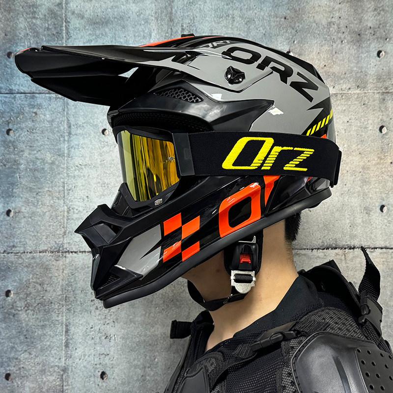 ORZ-F16 adult off-road motorcycle helmet DH bicycle downhill cross helmet capacity de moto DOT approved for both men and women