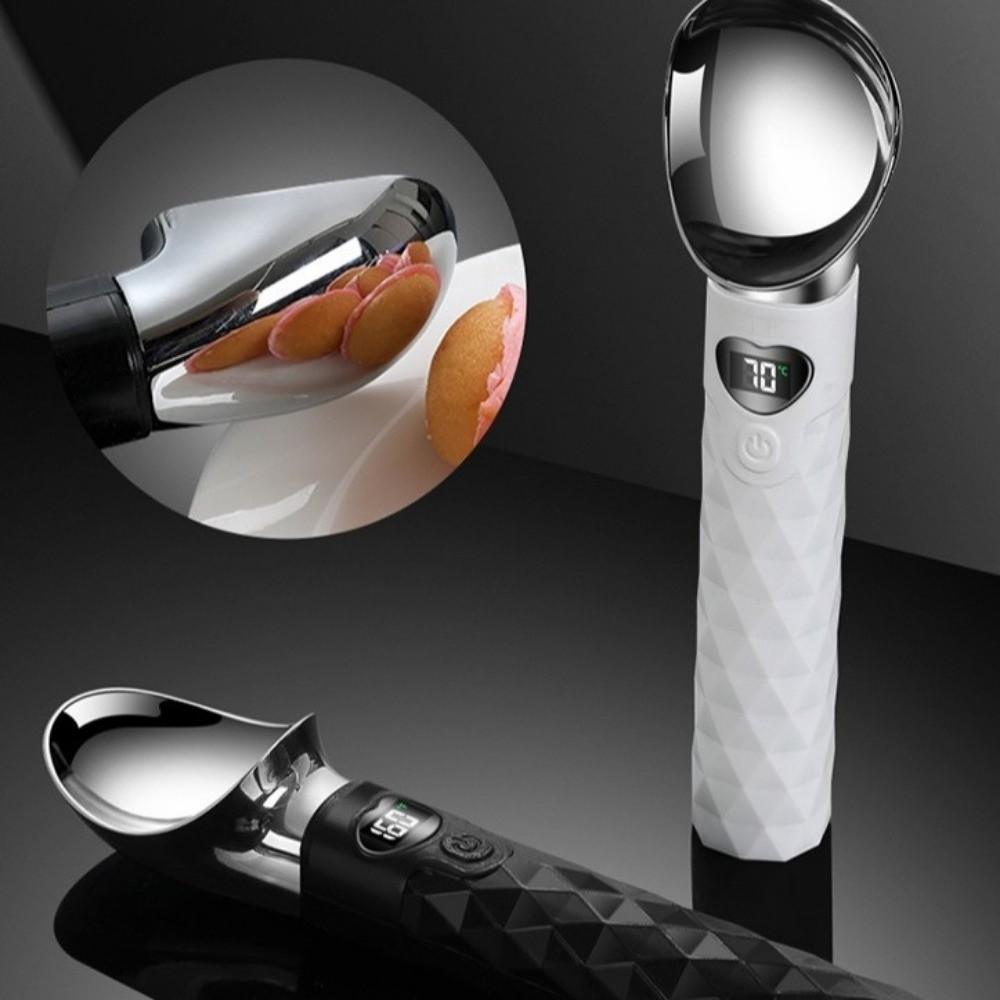 Fast Heating Electric Heated Ice Cream Scoop Waterproof Ice Cream Dipper Gelato Scooping