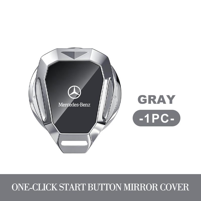CRN1 For Mercedes Benz Car One-Click Start Buttons Protective Cover Emblem Decoration AMG A C E S G Class W201 W210 W108 W204 W205