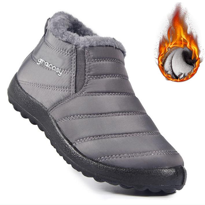 Водонепроницаемые хлопковые ботинки размера 35–45. Мужские и женские зимние ботинки большого размера с низким берцем. Нескользящая хлопковая обувь.