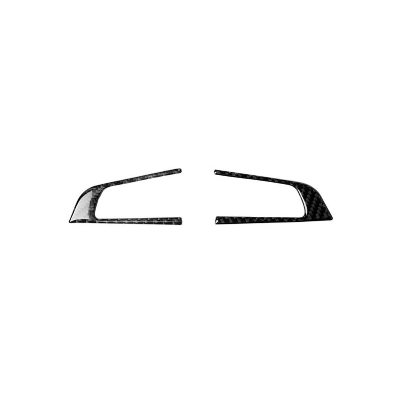 Carbon Fiber Car Accessories Driver Wheel Button Panel Modified Interior Trim Cover Soft Sticker For Alfa Romeo Giulia 2017-