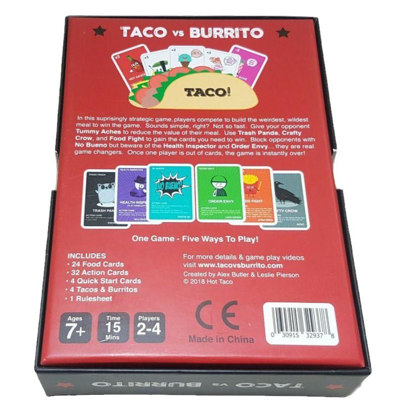 TacovsBurrito Strategy Card Game - Hilarious Burger vs Burrito Party Game for Family Night, Fun Educational Card Game